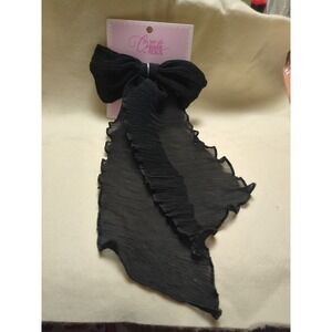 In My Coquette Era Black‎ Long Tail Bow